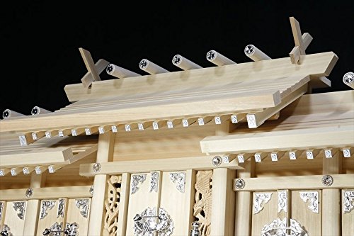 Amazon｜やまこう 神棚 五社 単品 屋根違い 特大 □ 鳳凰の銀風五社